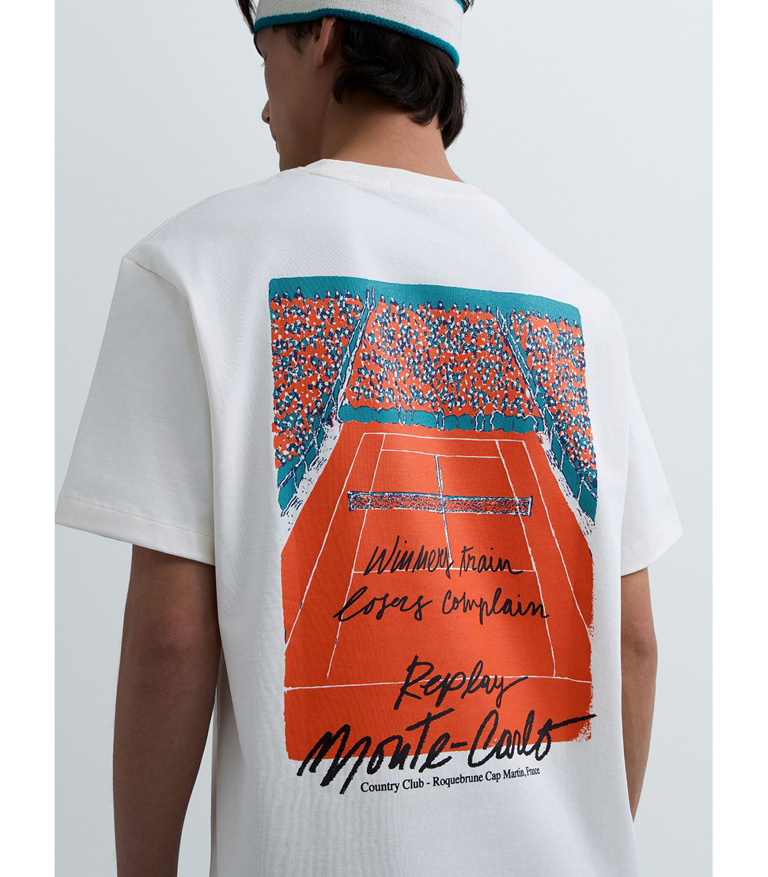 REPLAY &times; Monte Carlo Country Club オーバーサイズ Tシャツ 詳細画像 ホワイト 5